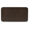 Carli Coffee Table with Lift Top | Open Shelf Base | Dark Brown | 48"