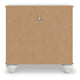 Koze Nightst& with Beaded Drawer & Open Cubby | White Wood 23"