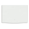 Koze Nightst& with Beaded Drawer & Open Cubby | White Wood 23"