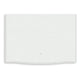 Koze Nightst& with Beaded Drawer & Open Cubby | White Wood 23"