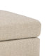 Grove Oversized Square Ottoman | Black Feet | Pebble Beige Textured | 36"