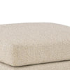 Grove Oversized Square Ottoman | Black Feet | Pebble Beige Textured | 36"