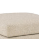 Grove Oversized Square Ottoman | Black Feet | Pebble Beige Textured | 36"