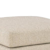 Grove Oversized Square Ottoman | Black Feet | Pebble Beige Textured | 36"