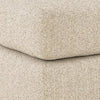 Grove Oversized Square Ottoman | Black Feet | Pebble Beige Textured | 36"