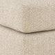 Grove Oversized Square Ottoman | Black Feet | Pebble Beige Textured | 36"