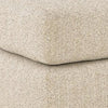 Grove Oversized Square Ottoman | Black Feet | Pebble Beige Textured | 36"