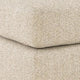 Grove Oversized Square Ottoman | Black Feet | Pebble Beige Textured | 36"
