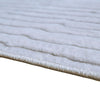 Worly 8x10 Large Area Rug | Textured Linear Patterns | Light Gray Faux Fur