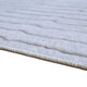 Worly 8x10 Large Area Rug | Textured Linear Patterns | Light Gray Faux Fur