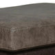 Casy Oversized Ottoman with Block Feet | Fossil Faux Leather 53"