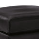 Modie Oversized Square Ottoman | Low Profile | Black Faux Leather 32"