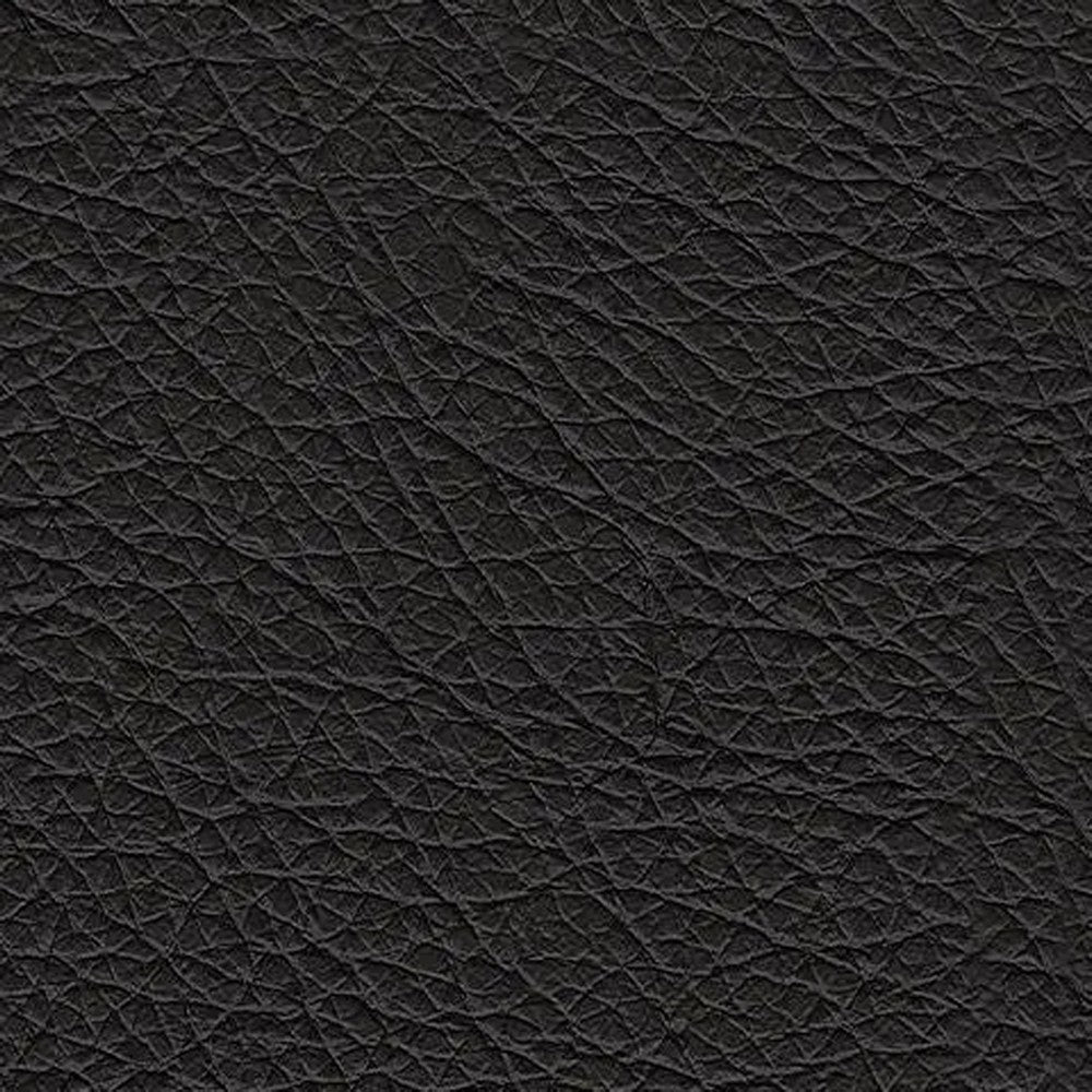 Modie Oversized Square Ottoman | Low Profile | Black Faux Leather 32"
