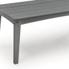 Covi Outdoor Cocktail Table with Slatted Top Design | Gray HDPE 48"