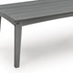 Covi Outdoor Cocktail Table with Slatted Top Design | Gray HDPE 48"