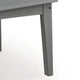 Covi Outdoor Cocktail Table with Slatted Top Design | Gray HDPE 48"