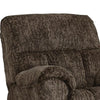 Shelly Manual Rocker Recliner Chair with Padded Arms | Brown Polyester