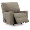 Vely Manual Rocker Recliner Chair | Cushioned Back | Hemp Polyester
