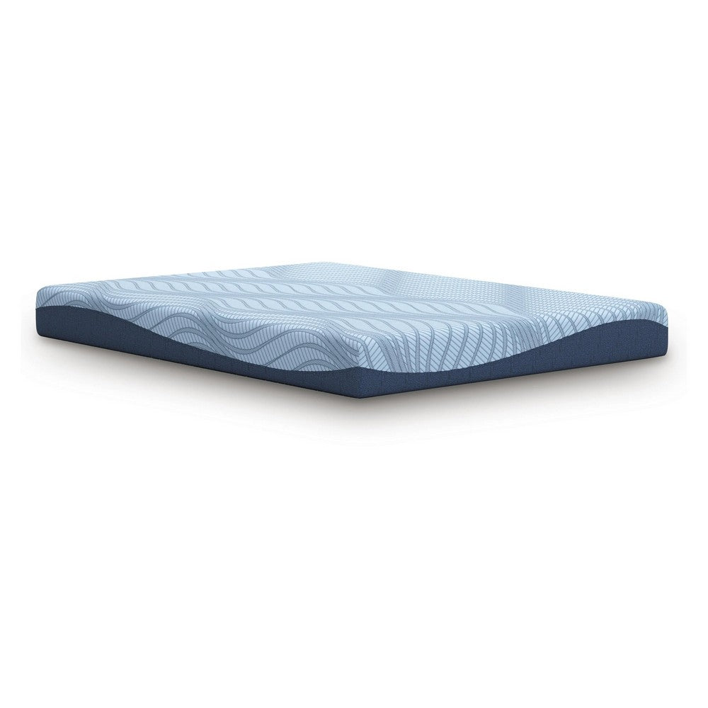 Ryna Memory Foam Full Mattress | Firm Foam Support | Blue Fabric 8"