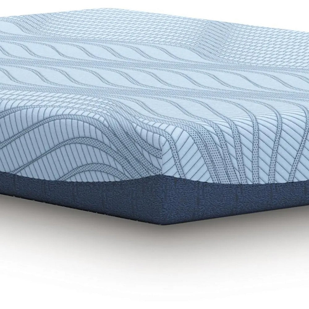 Ryna Memory Foam Full Mattress | Firm Foam Support | Blue Fabric 8"