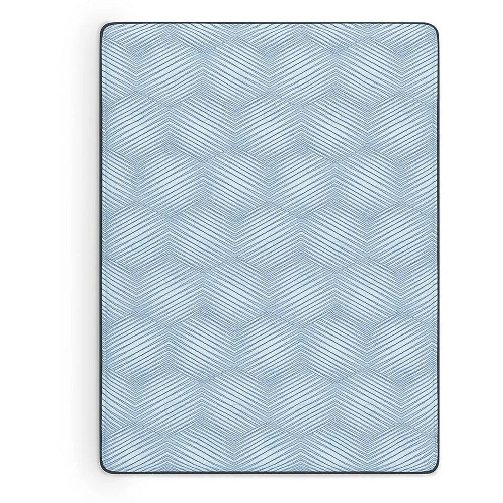 Pmy Hybrid Full Mattress with Cooling Coil Support | Blue Polyester 10"