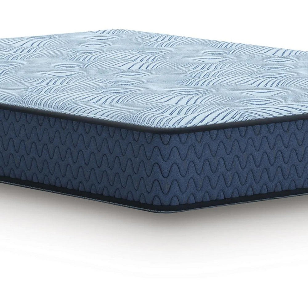 Pmy Hybrid Full Mattress with Cooling Coil Support | Blue Polyester 10"