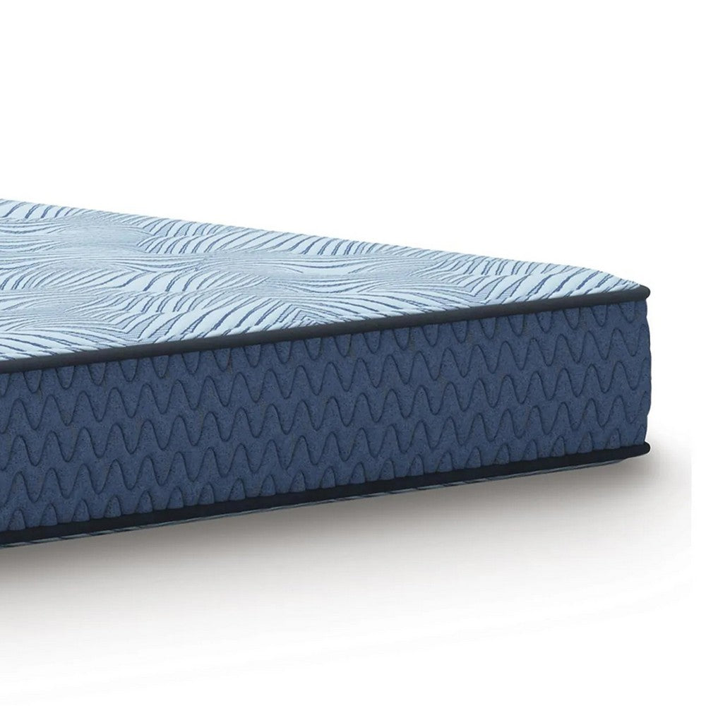 Pmy Hybrid Full Mattress with Cooling Coil Support | Blue Polyester 10"
