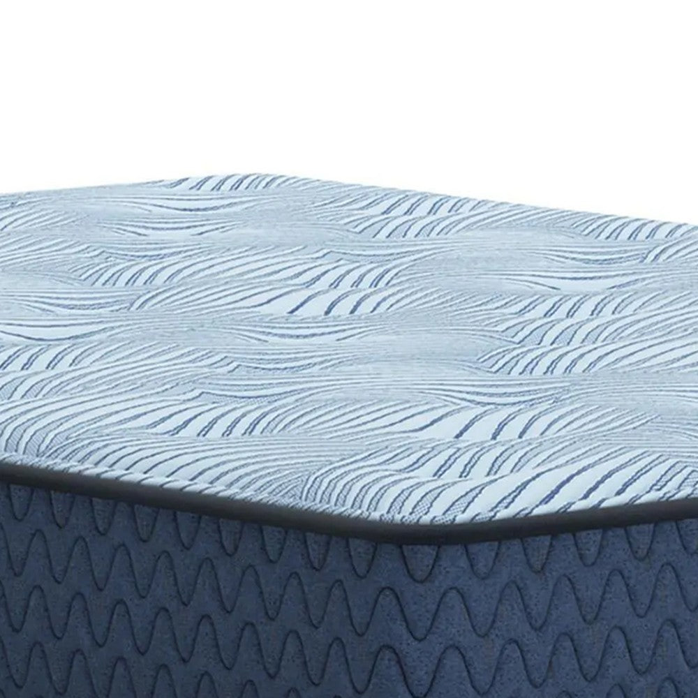 Pmy Hybrid Full Mattress with Cooling Coil Support | Blue Polyester 10"