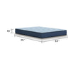 Pmy Hybrid Full Mattress with Cooling Coil Support | Blue Polyester 10"