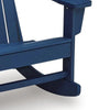 Sunny Outdoor Rocking Adirondack Chair with Built-In Cup | Blue HDPE
