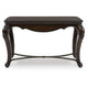 May Sofa Console Table with Ornate Carved Design | Cabriole Legs | Brown Wood 51"