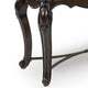 May Sofa Console Table with Ornate Carved Design | Cabriole Legs | Brown Wood 51"