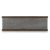Kio Sofa Console Table with Open Frame | Dual Shelves | Brown-Gray Wood 53"