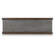 Kio Sofa Console Table with Open Frame | Dual Shelves | Brown-Gray Wood 53"