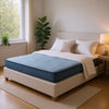 Peko Bonnell Queen Mattress | Cooling Coil Foam Support | Blue Fabric 8"