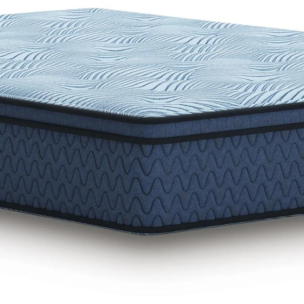 Pmy Hybrid Twin Mattress with Cooling Coil | Edge Support System | Blue 12"