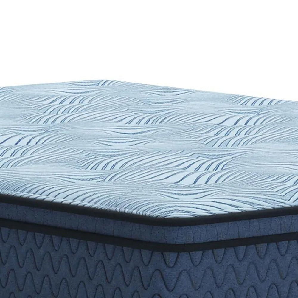Pmy Hybrid Twin Mattress with Cooling Coil | Edge Support System | Blue 12"