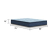 Pmy Hybrid Twin Mattress with Cooling Coil | Edge Support System | Blue 12"