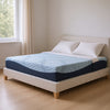 Ammy Memory Foam Full Mattress | Firm Foam Support | Light Blue Fabric 10"