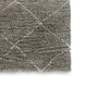 Wreno 8x10 Large Shag Area Rug with Cream Geometric Pattern | Gray PET