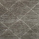 Wreno 8x10 Large Shag Area Rug with Cream Geometric Pattern | Gray PET