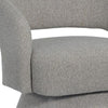 Nash Accent Chair with Swivel Base | Open Barrel Back | Pebble Boucle