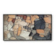 Patty Rectangular Wall Art | Mosaic Stone Pattern | Gray | Taupe 47x87