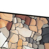 Patty Rectangular Wall Art | Mosaic Stone Pattern | Gray | Taupe 47x87