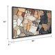 Patty Rectangular Wall Art | Mosaic Stone Pattern | Gray | Taupe 47x87