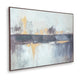 Gatty Wall Art with Abstract Horizon Design | Blue-Gray Canvas 48x72