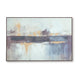 Gatty Wall Art with Abstract Horizon Design | Blue-Gray Canvas 48x72