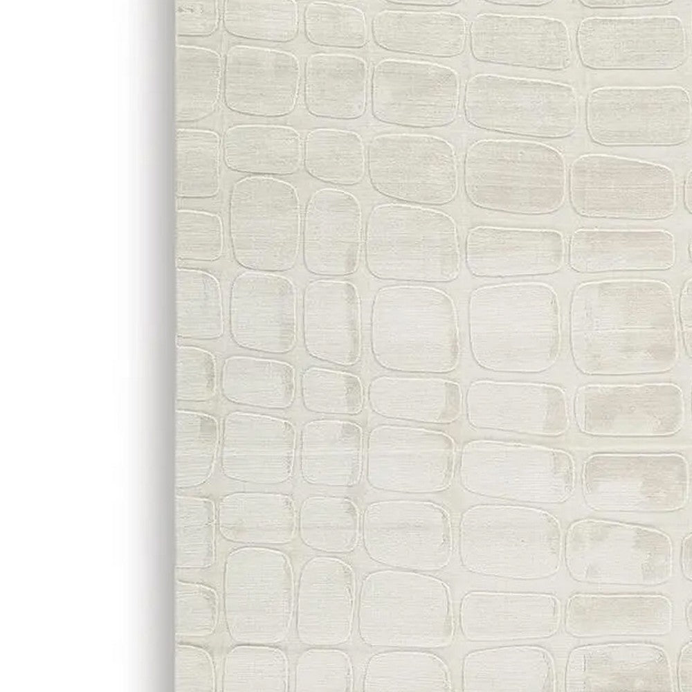 Malvin 8x10 Large Washable  Area Rug | Geometric Motifs | S&stone Beige