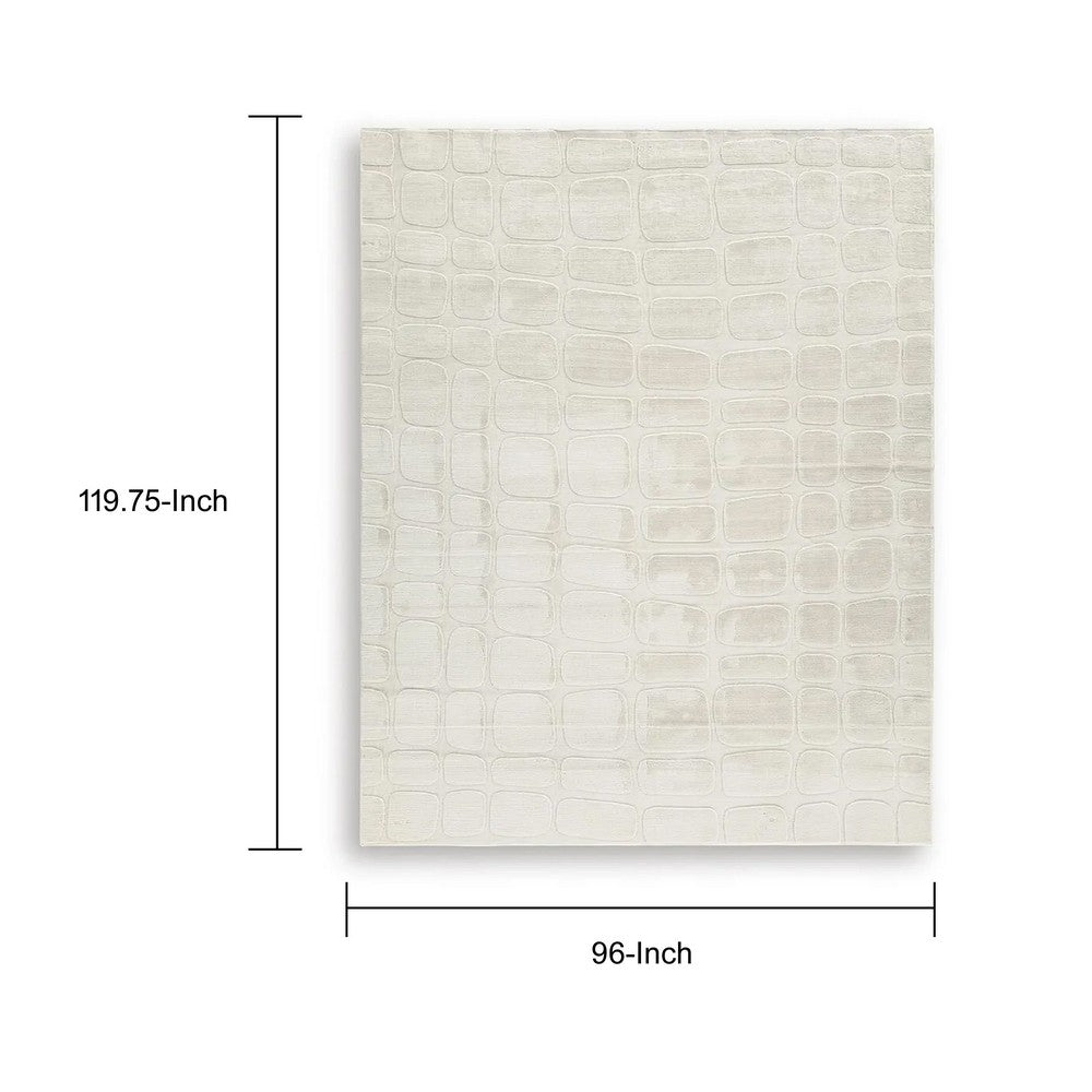 Malvin 8x10 Large Washable  Area Rug | Geometric Motifs | S&stone Beige