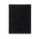 Maro Large Area Rug | Geometric Design | Low Pile | Black & White Wool 8x10